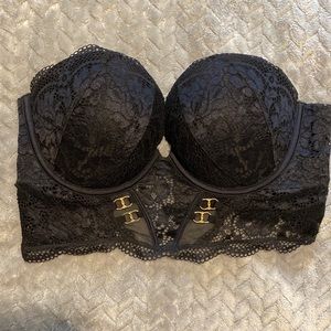 LaSenza black lace bra top 36C